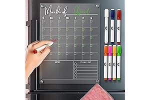 Clear Acrylic Dry Erase Calendar for Fridge