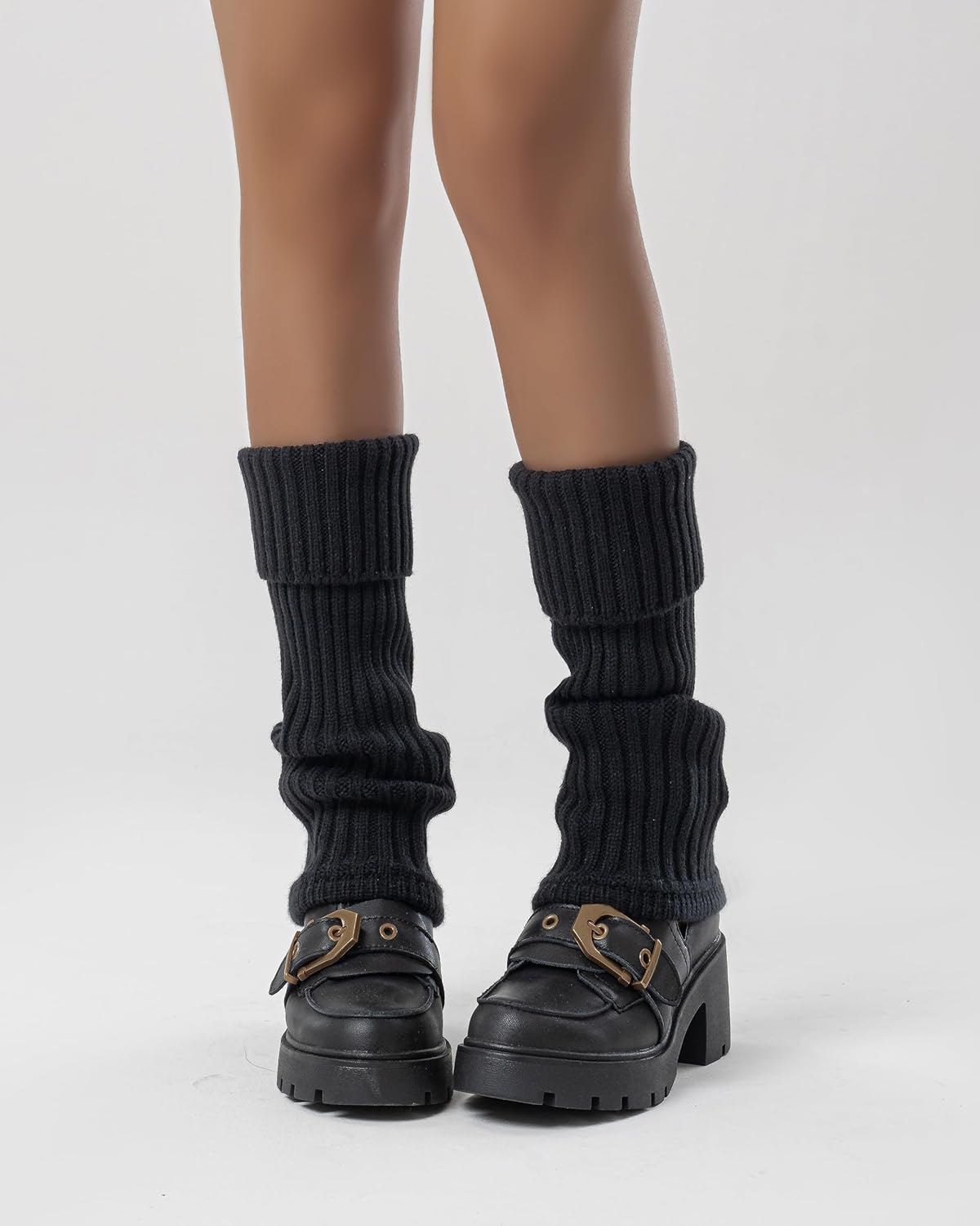 Mcool Mary Wool Leg Warmers Y2K Harajuku Women’s Cute Seamless Lolita Accessories Gothic Socks Boot Socks Winter Sock 1 Pack - Image 6