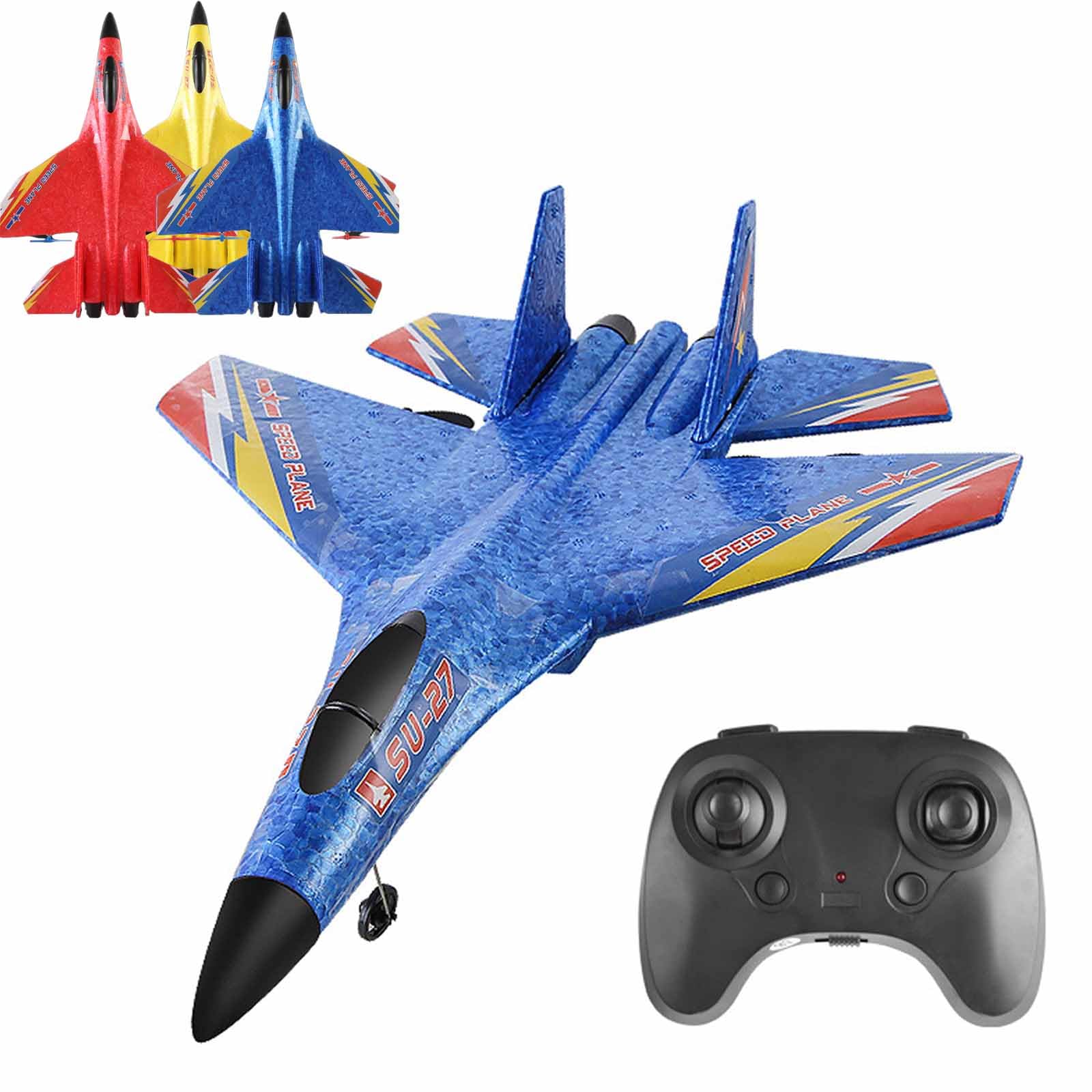 Gravity Glider Plane - Foam Glider Gravity Falls SU-27 Speed Plane (Blue)