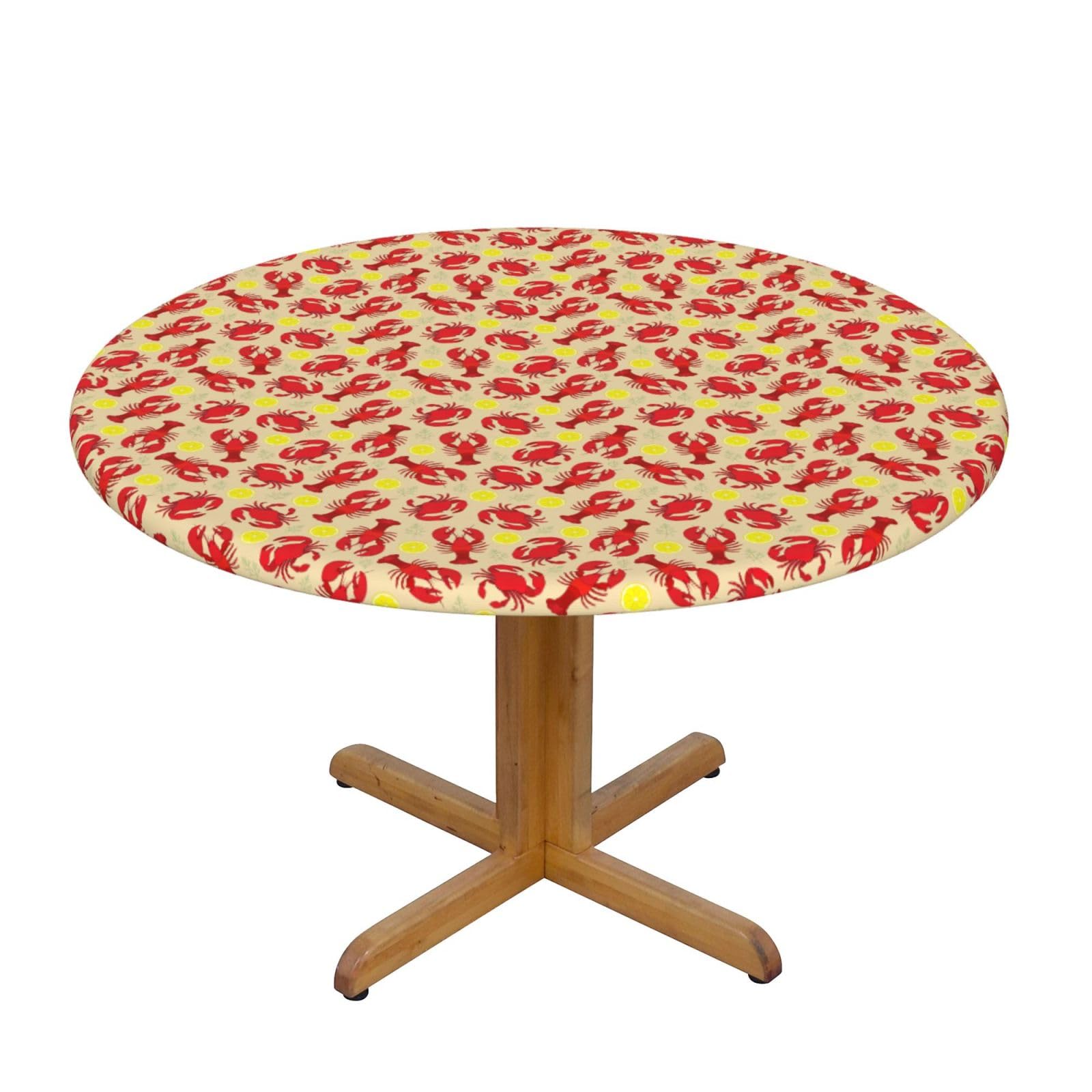 Nappe ronde homard et crabe parfaite pour vos fêtes de mariage et buffets