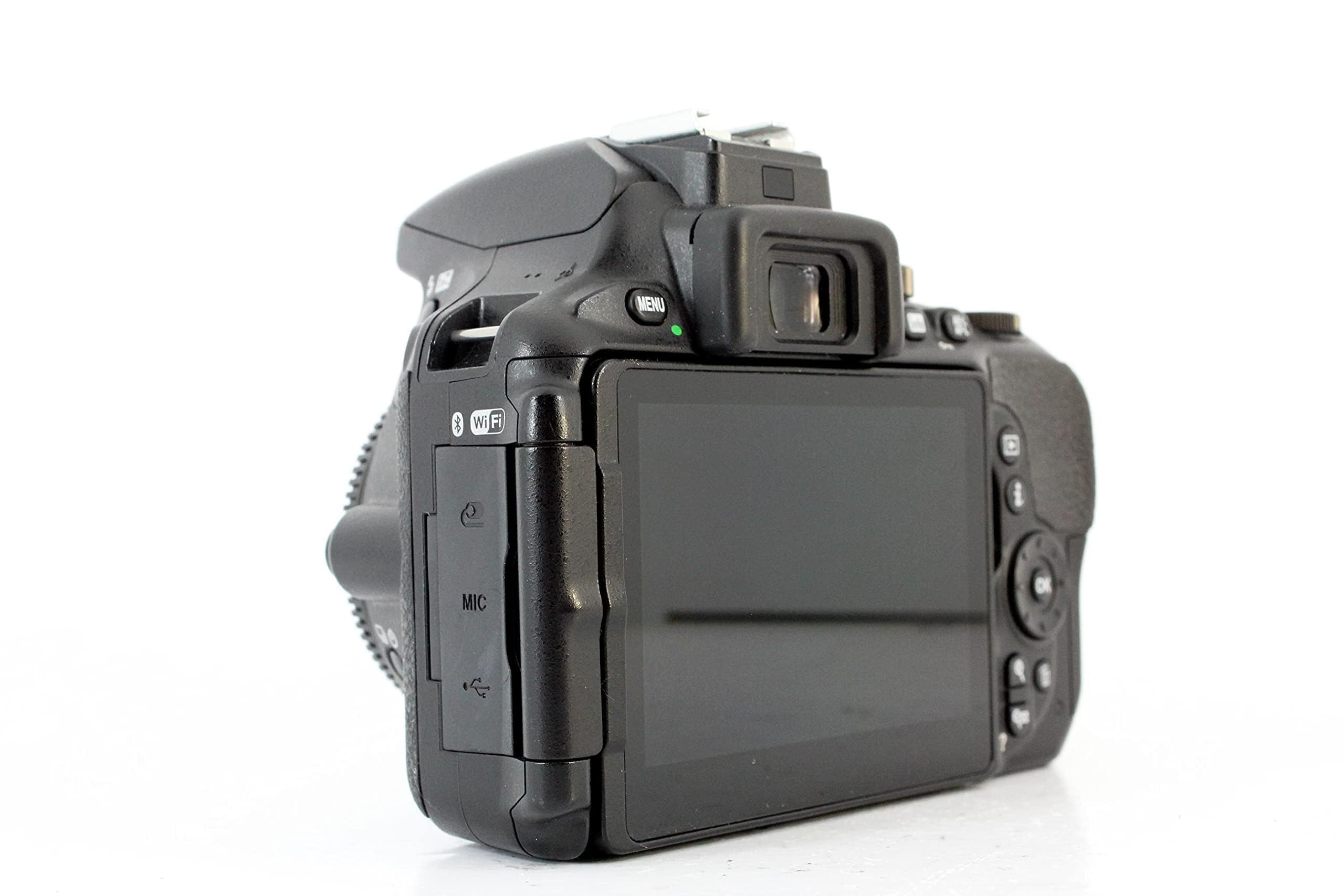 Nikon D5600 - Cámara réflex de 24.2 MP (pantalla táctil de 3", Full HD) negro - kit con objetivo AF-P DX 18 - 55 mm VR, versión europea