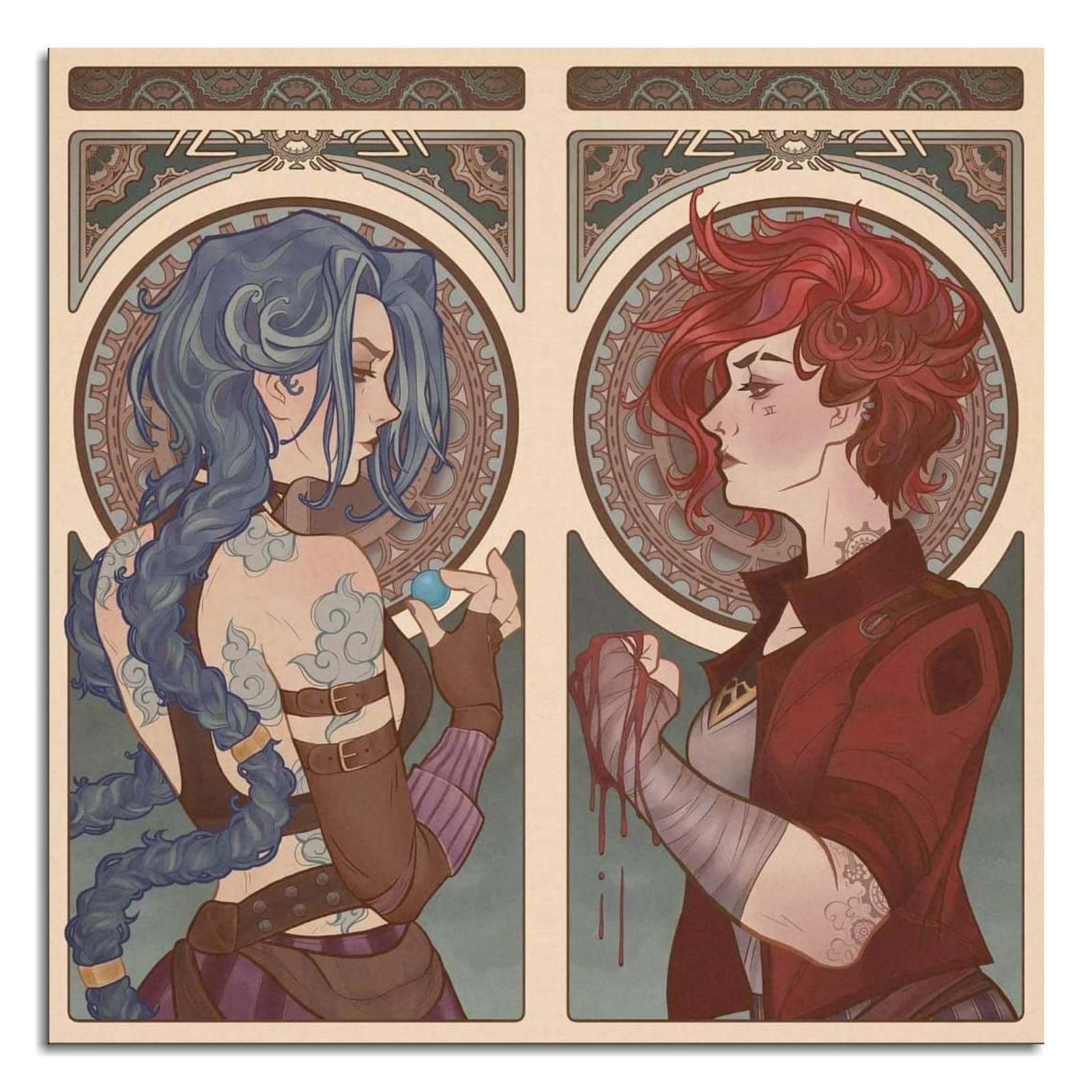 Arcane Jinx and Vi Wall Art Review: Anime Aesthetic Decor