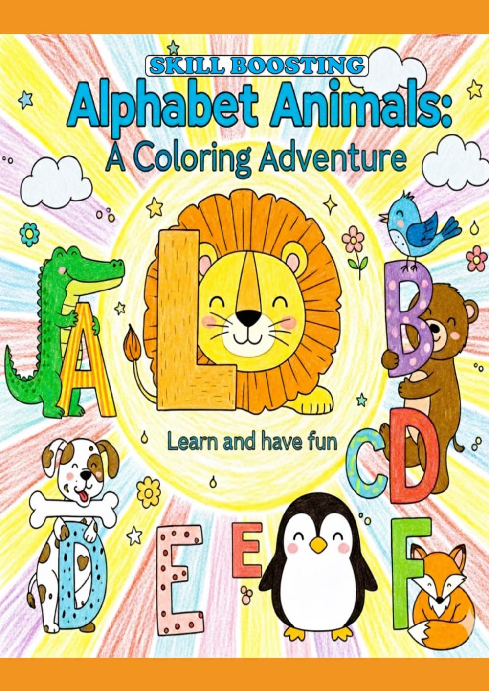 Skill Boosting Alphabet Animals: A Coloring Adventure