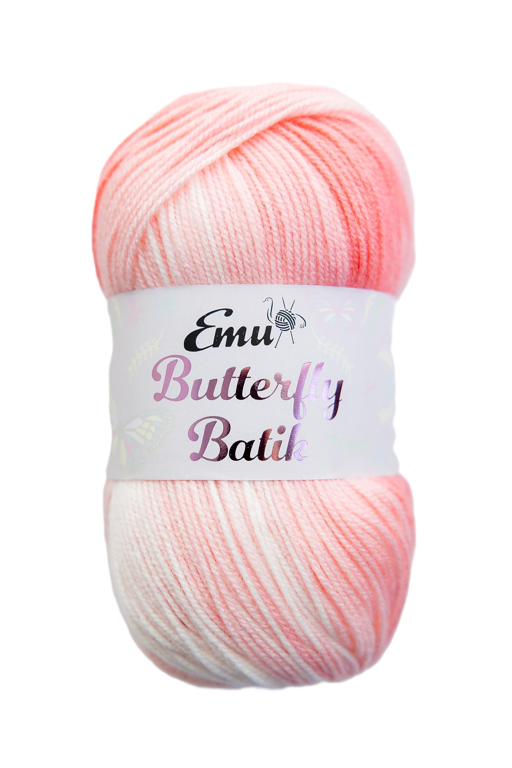 Emu Butterfly Batik DK Acrylic Yarn 100g Ball 360m, Rosy Periwinkle - 001