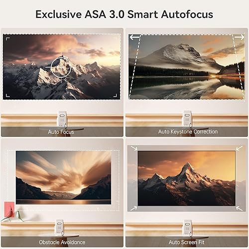 Miniatura 6 de Wanbo T2 Ultra Proyector con WiFi y Bluetooth, Mini proyector portátil Native 1080P con soporte ajustable de 120, enfoque automático y Keystone,