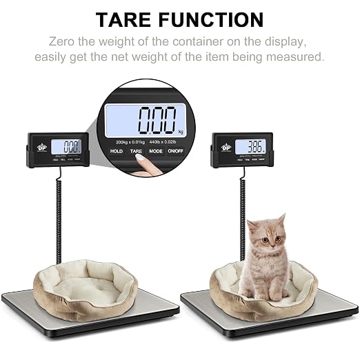 Báscula de envío digital QP 440 lb, función hold y tara miniatura 5
