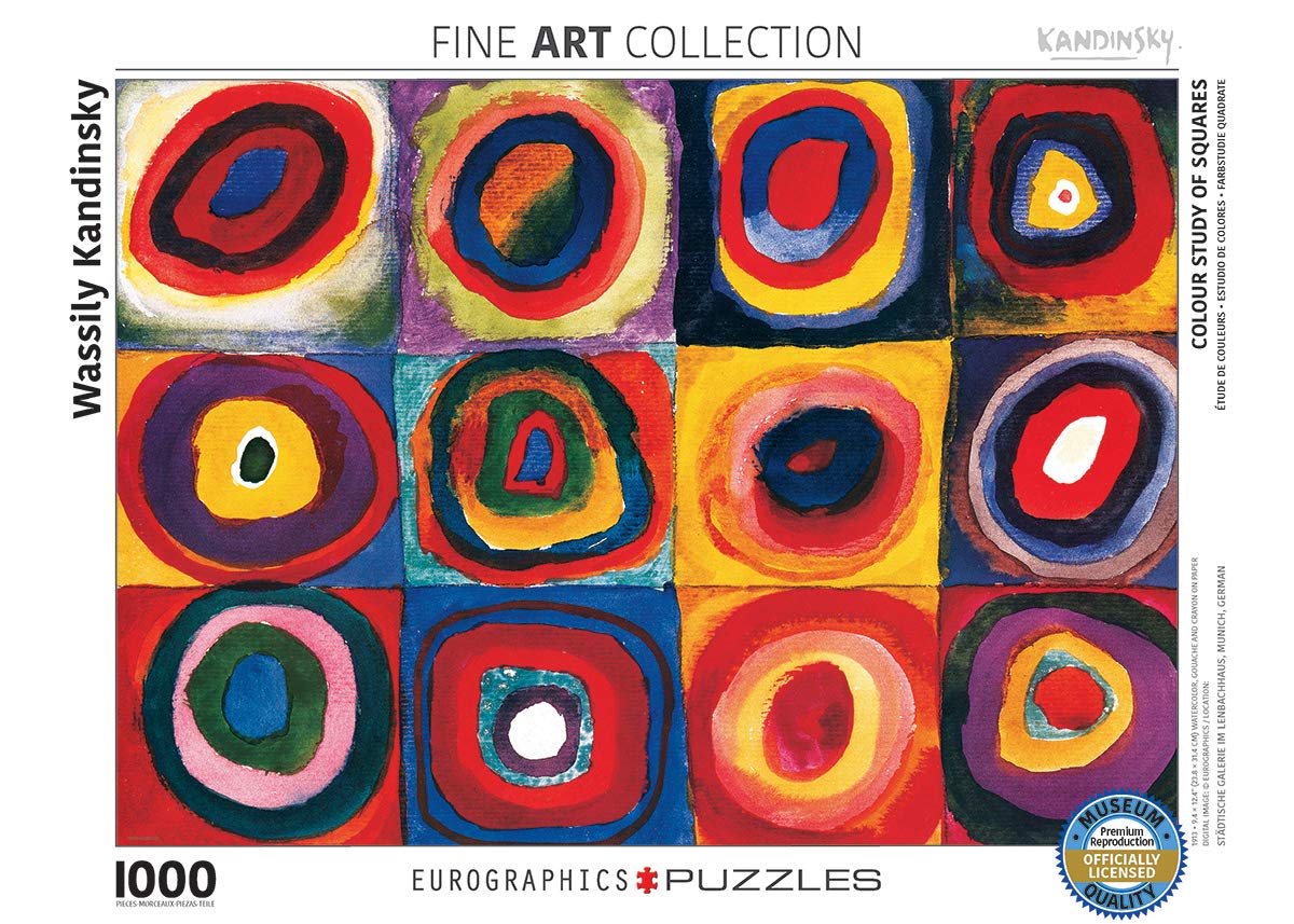 Eurographics Puzzle 1000 Pc - Color Study of Squares / Wassily Kandinsky (EG60001323)