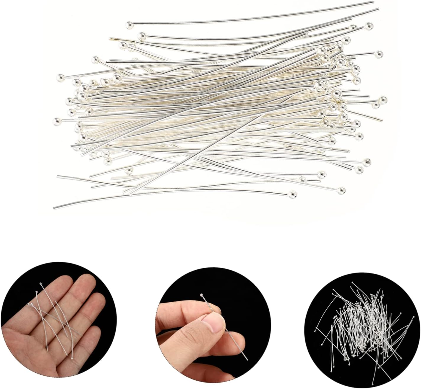 DOITOOL 600pcs Jewelry for Crafting Earrings and Necklaces Copper Beads for Jewelry Making for Unique Accessories