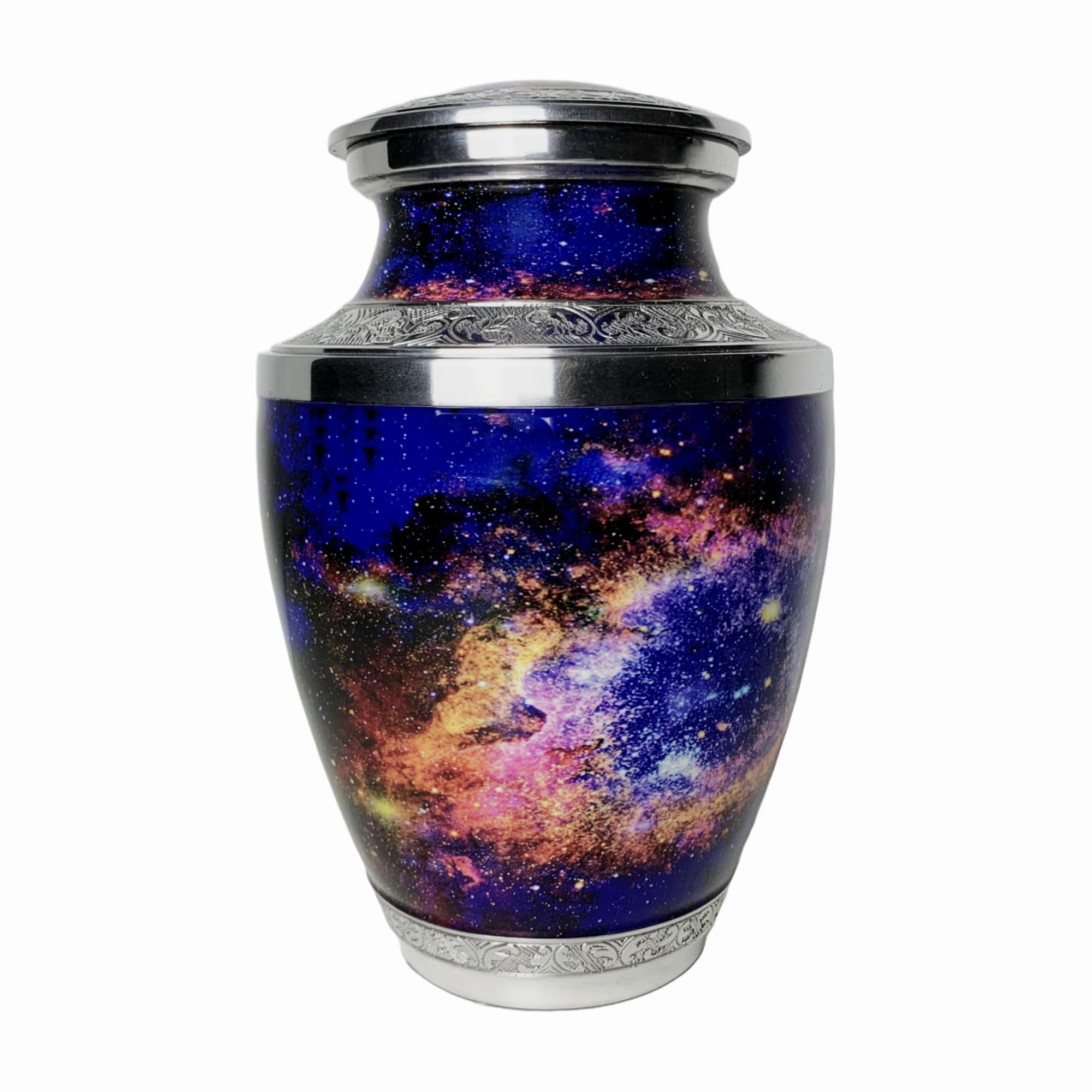 Shine North Helix Nebula Cremation Urn for Adult Human Ashes – Large Galaxy Memorial Funeral Urn – Decorative Design for Men & Women