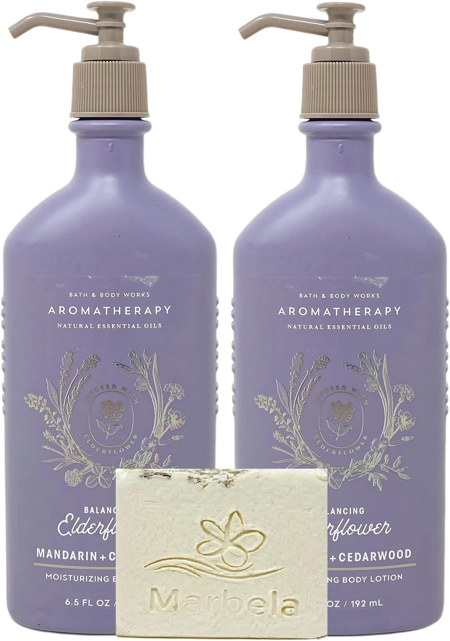 Bath & Body Works Aromatherapy Balancing Elderflower MADARIN + CEDARWOOD 2 Piece