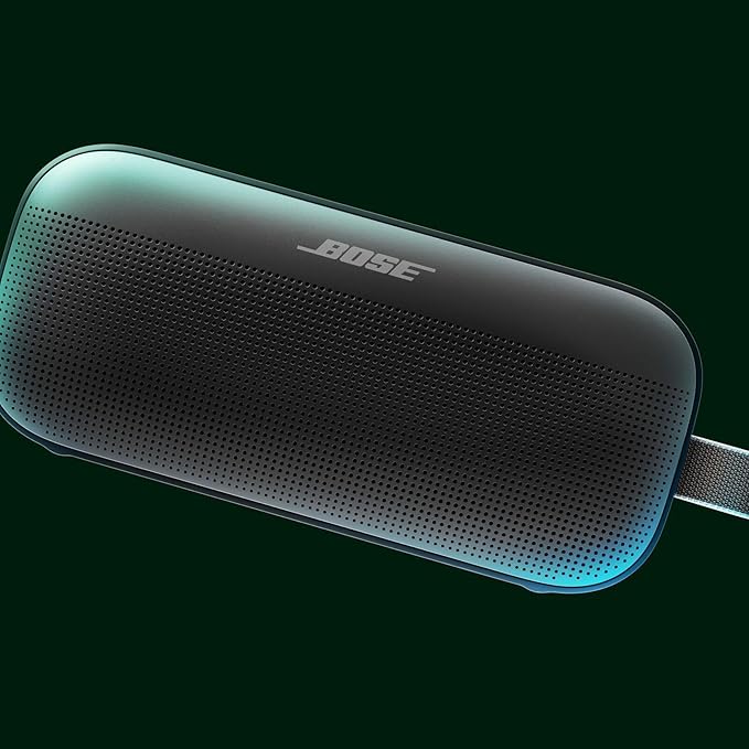 Bose SoundLink Flex Bluetooth Speaker This speaker comes with a microphone, a USB port, waterproofing, and a USB-C cable.