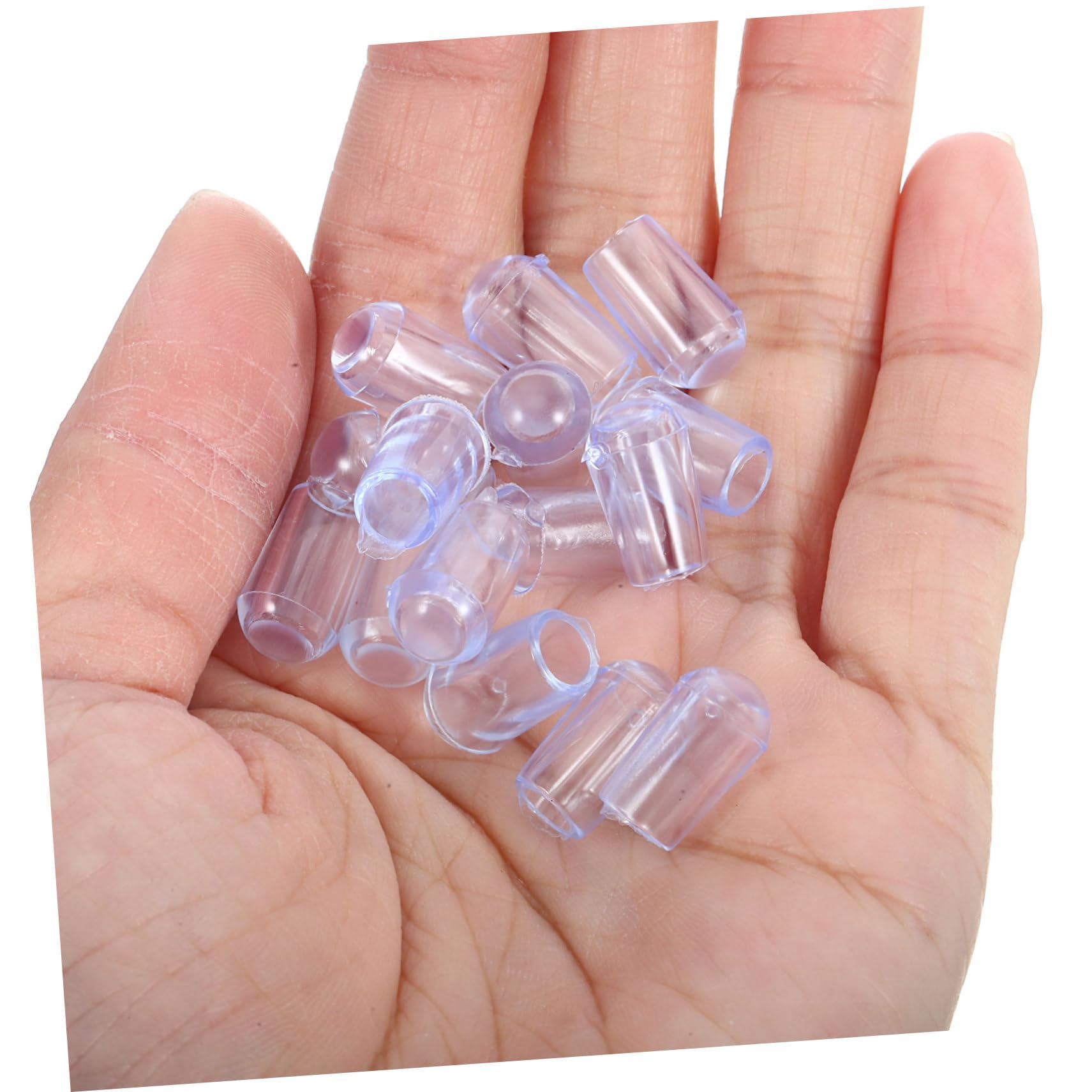 COSMEVIVI Hanger Hooks End Caps 100 Pcs Wire Thread Protectors Rack Tip Protectors End Cover for Hook Protective Caps for Hanger