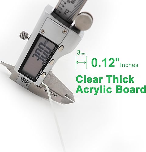 Miniatura 3 de Pizarra magnética acrílica de borrado en seco para refrigerador de 12 x 8 pulgadas, pequeña pizarra magnética para nevera, pizarra acrílica