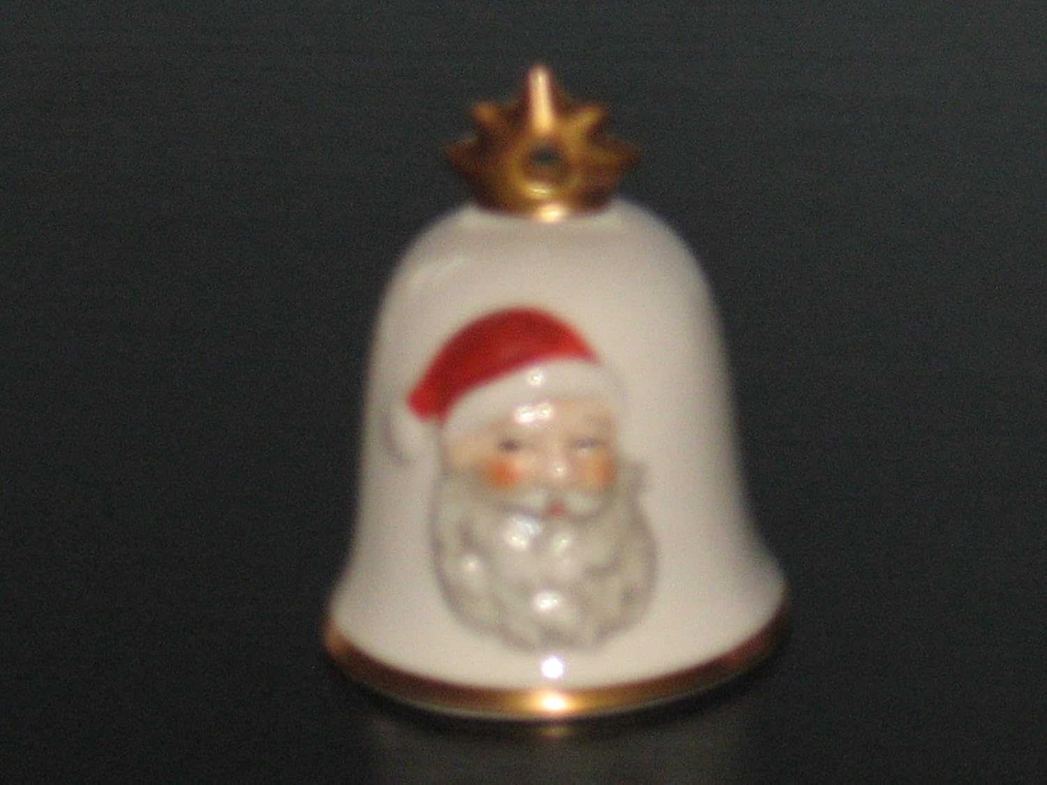 Annual Christmas Bell Ornament Santa Dated 1985