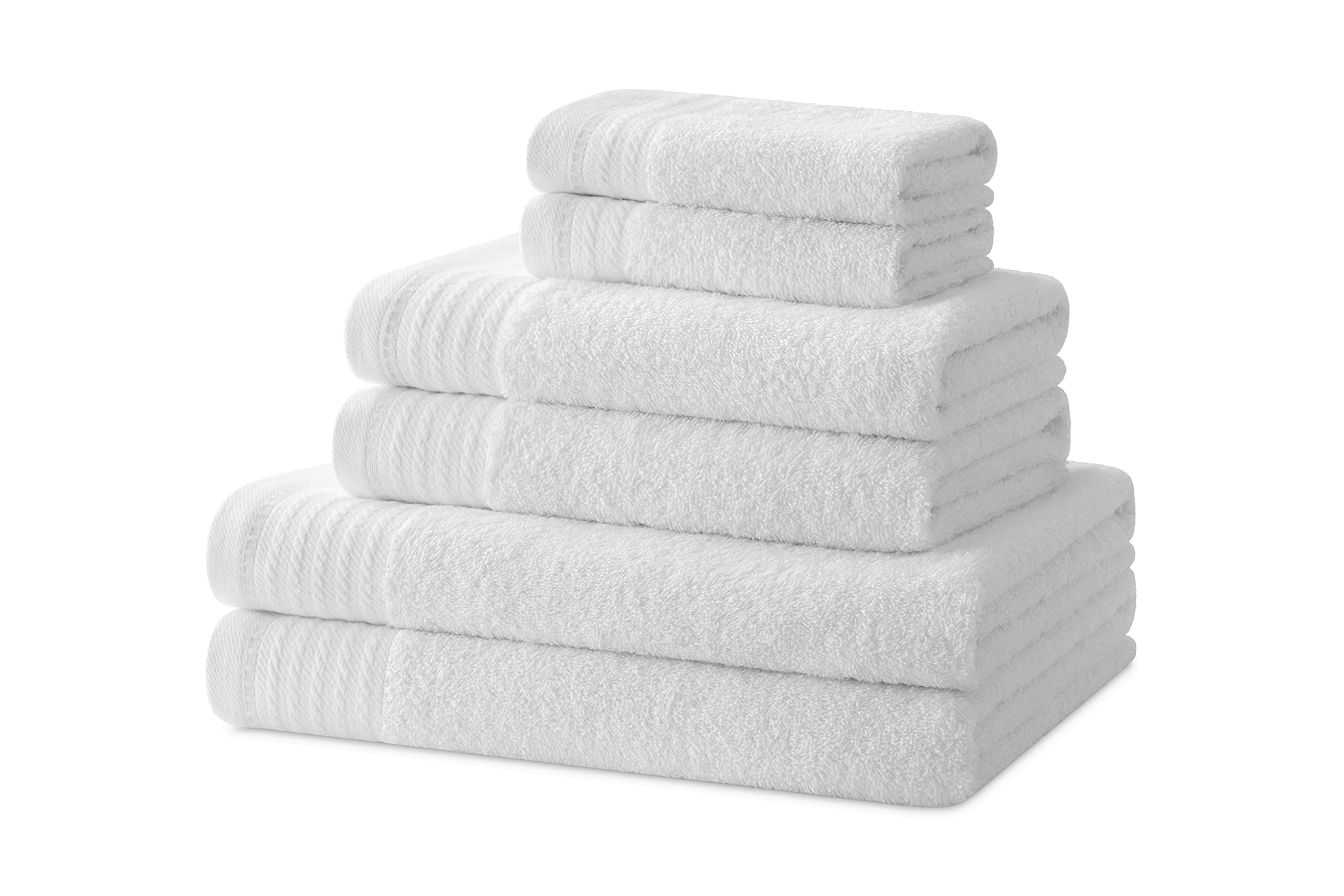 Degrees home - Bath towels - Towel set - 2 shower towels, 2 hand towels and 2 bidet towels - 100% cotton - 480 g/m2