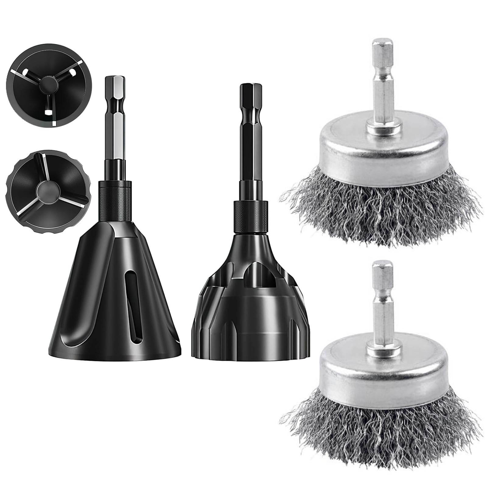 3-25mm Externes Entgraten Fasenwerkzeug, Sechskantschaft Entgratwerkzeug für Gewinde-Reparatur, Metall Entgrater für Stahl, Rohre, Messing und Kunststoff