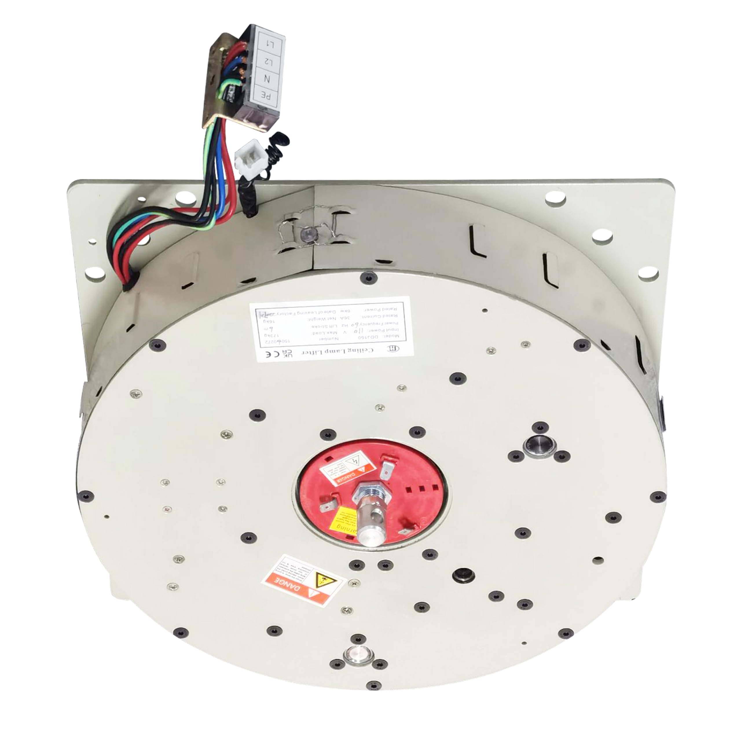 Chandelier Hoist Lifter System, DDJ150 10M Electric Motor Winch Lighting Lifting, 110V-120V Max Capacity 330lbs Hoist Lift, Remote-Controlled for Lamp