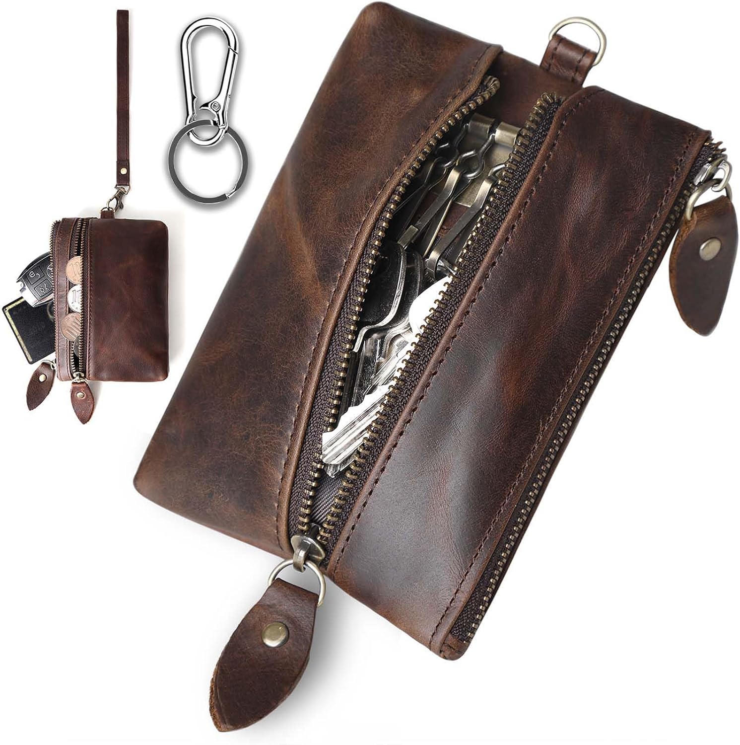 小物入れ kuki ミニ財布 / Hemp cotton mini wallet /ヴィンテージ ローズ - ブラック