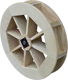 Furniture Barn USA Pressure Treated Pine 30" Water Wheel, Unfinished