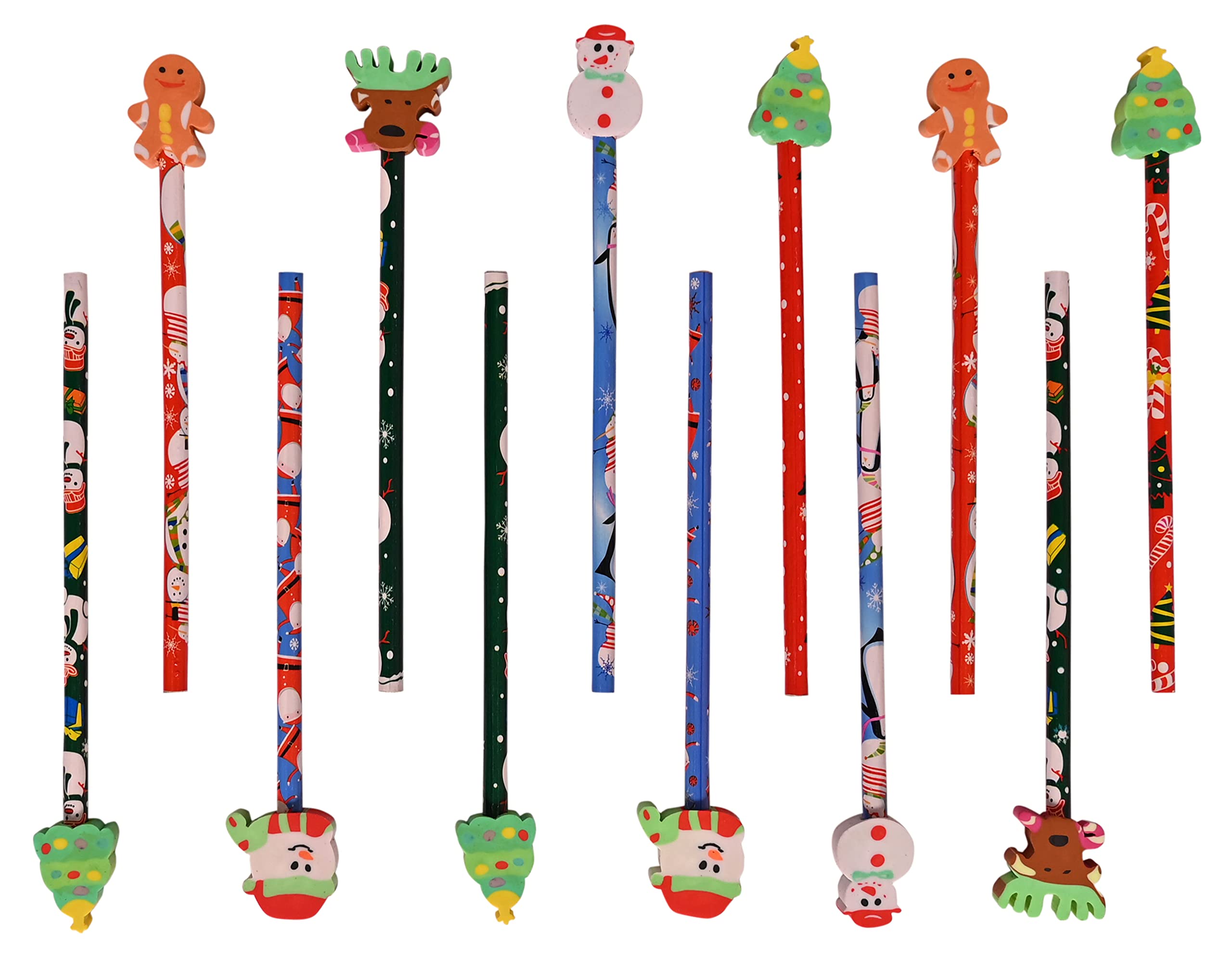 4 Seasons Christmas Santa Stationery Pencil Eraser Set of 10 Pencil + 10 Erasers for Kids (B09MB1KXY4) Amazon Price History, Amazon Price Tracker