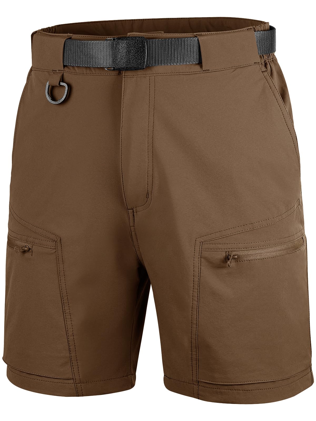 FREE SOLDIER Men's Cargo Hiking Shorts with Belt Lightweight Quick Dry Tactical Shorts with Pockets for Casual Work Golf
