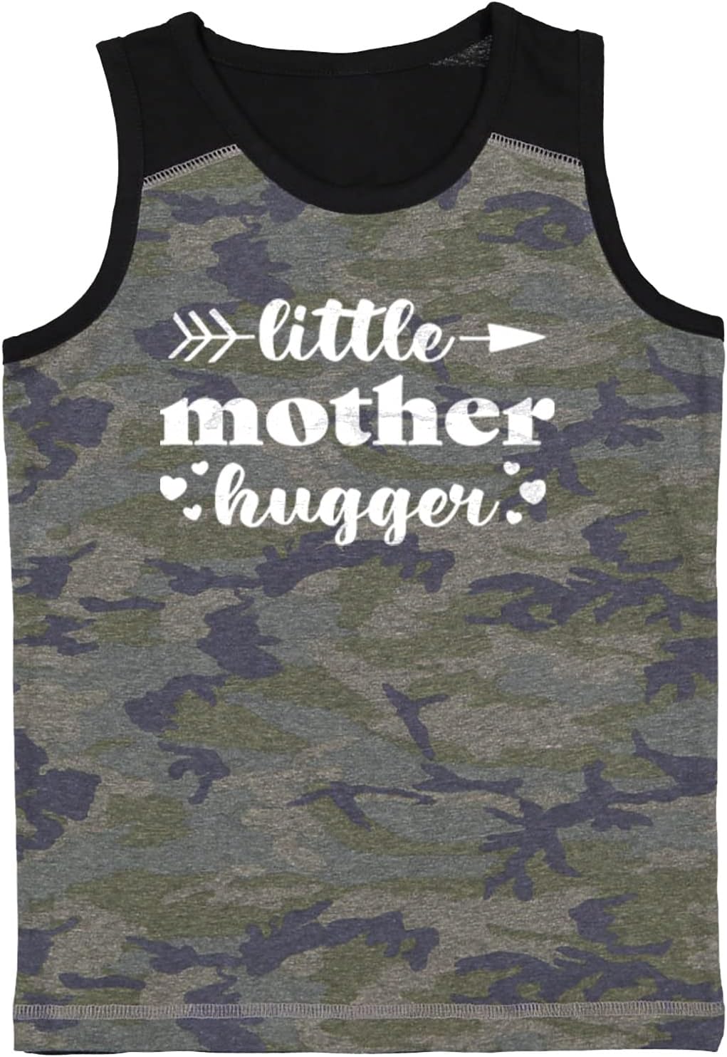 Little Mother Hugger - Funny Pun Youth Contrast Back Tank Top