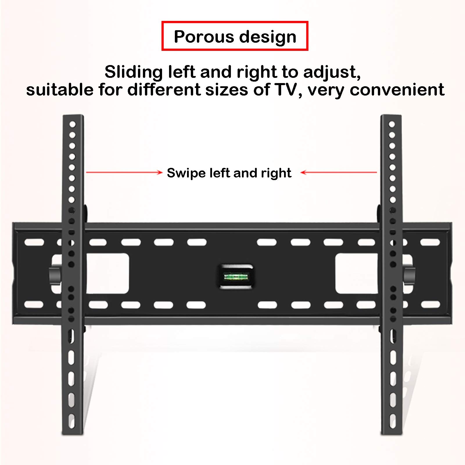 LIU- Soporte De Pared Inclinable for TV Inclinación hacia Arriba Y hacia Abajo 15 °, for La Mayoría De Televisores De 48-70 Pulgadas, Máximo VESA 600X400MM, Soporta hasta 75 Kg