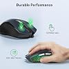 Mouse inalámbrico acer para laptop, mouse de computadora 2.4GHz con 5 DPI ajustables, mouse USB inalámbrico de oficina con receptor USBA, 6 botones, 4000 DPI, compatible con manos medianas a grandes para PC, laptop, escritorio 8