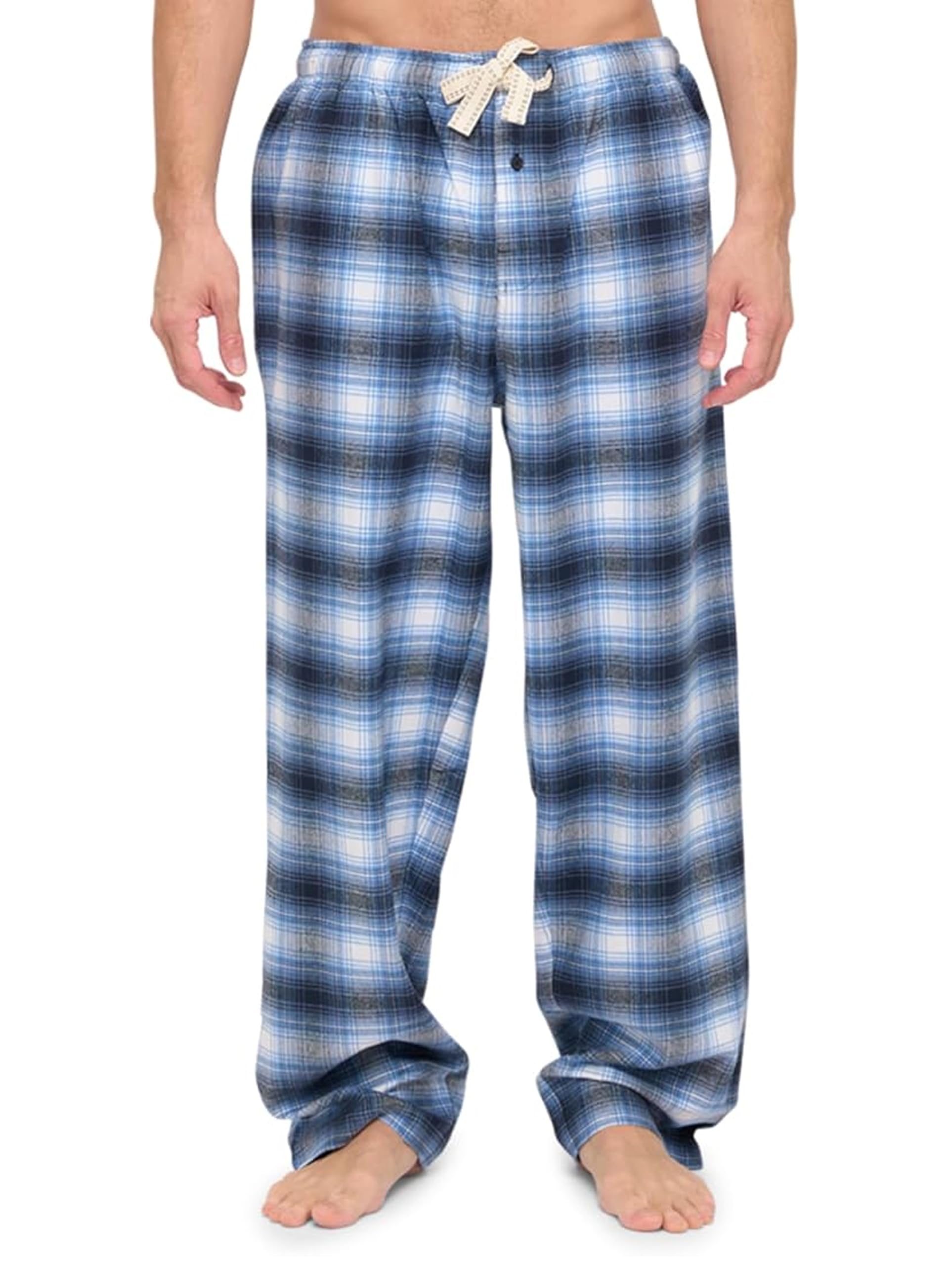 Mens Super Soft Flannel Plaid Pajama Sleep Pants
