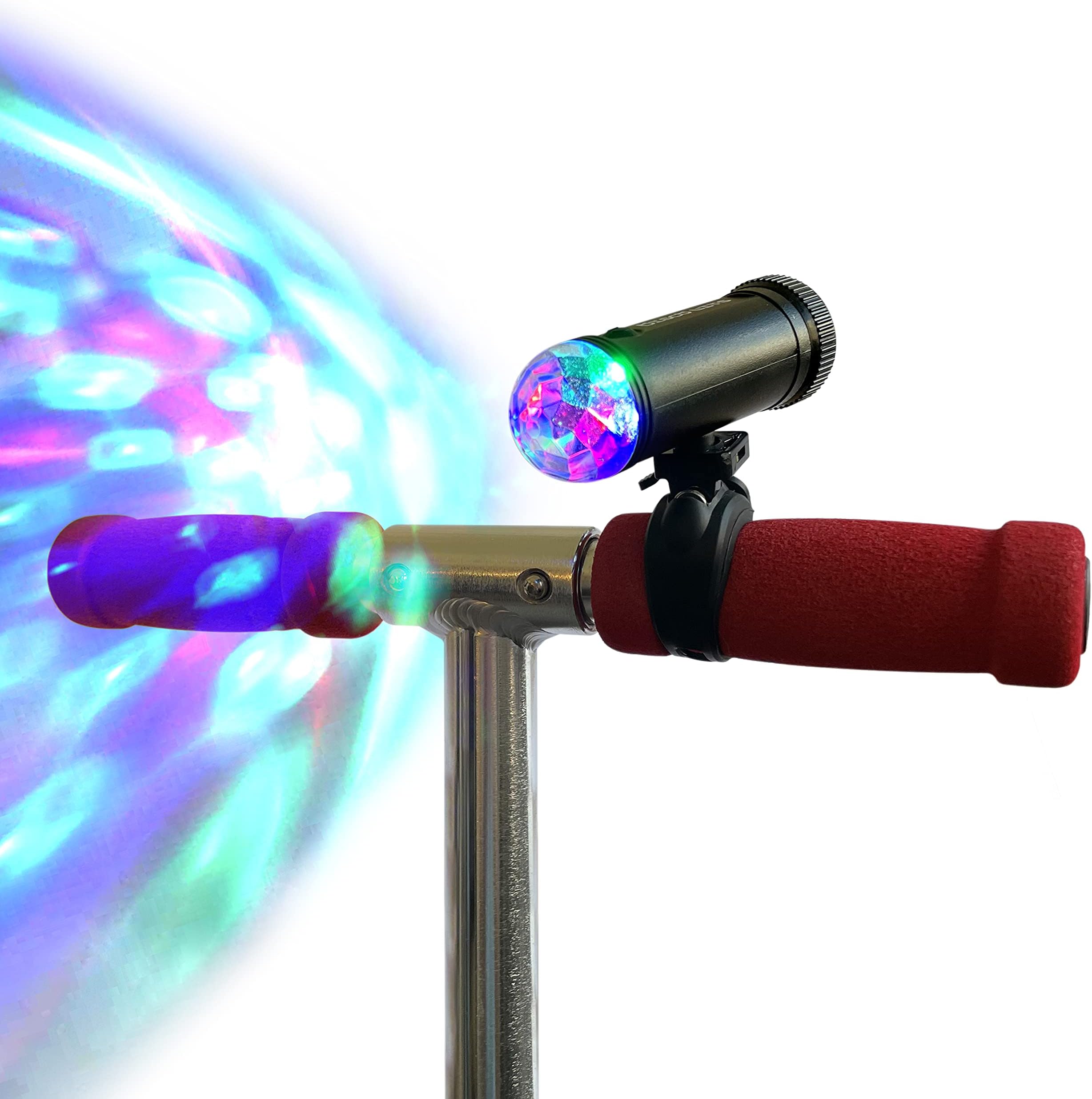 - Board Blazers Disco Scooter Lights for Night Riding, Kid Stocking Stuffers, Scooter Accessories for Kids, Bicycle Light for Riding at Night (Black)