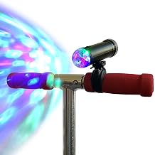 Board Blazers Disco Scooter Lights for Night Riding, Kid Stocking Stuffers, Scooter Accessories for Kids, Bicycle Light for Riding at Night Black