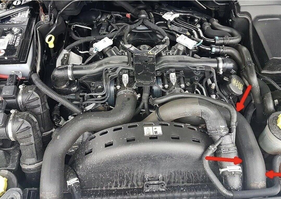 LLS-GERMANY Turboschlauch Ladeluftschlauch Kompatibel mit Land Rover Range Rover Sport L322 3.6 TDV8 PNH500500