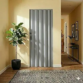 Porta Sanfonada de Pvc 210cm X 90cm Belplast Cinza