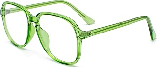 Kyiduo Unisex Classic Full Frame Glasses Clear Lens Eyeglasses (Green)