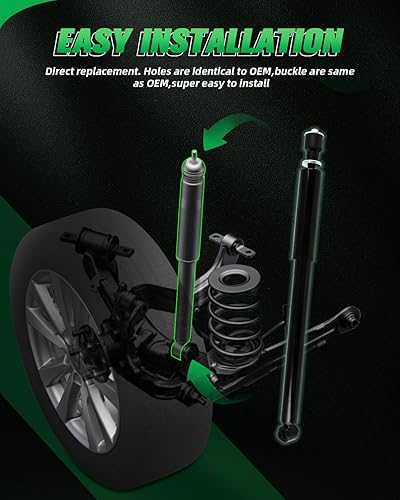 Miniatura 5 de SCITOO - Amortiguadores traseros para Mercedes-Benz se adapta a 2003-2009 para Mercedes-Benz E320,2006-2009 para Mercedes-Benz E350 Amortiguadores