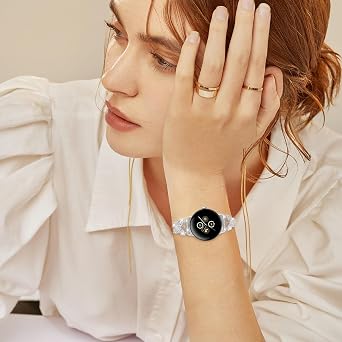 キラキラメタルバンド Google Pixel Watch 3 41mm/2/1 ウォッチバンド対応 ダイヤモンドバタフライ スタイリッシュ レディースストラップ Pixel Watch 3 41mm/2/1スマートウォッチの交換用