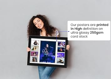 AllStarMedia Tribute to Olivia Rodrigo Inspired Pop Music Poster Print | Fan Art Style Pop Singer Wall Art | Contemporary Music Home Décor Artwork | Limited Edition Print | A4 Framed (30 x 21 CM)