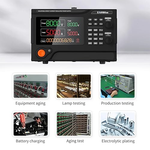 Miniatura 21 de Fuente de alimentación CC 30V 150A, 4500W de alta potencia, programable variable ajustable, conmutación regulada, fuente de alimentación de banco