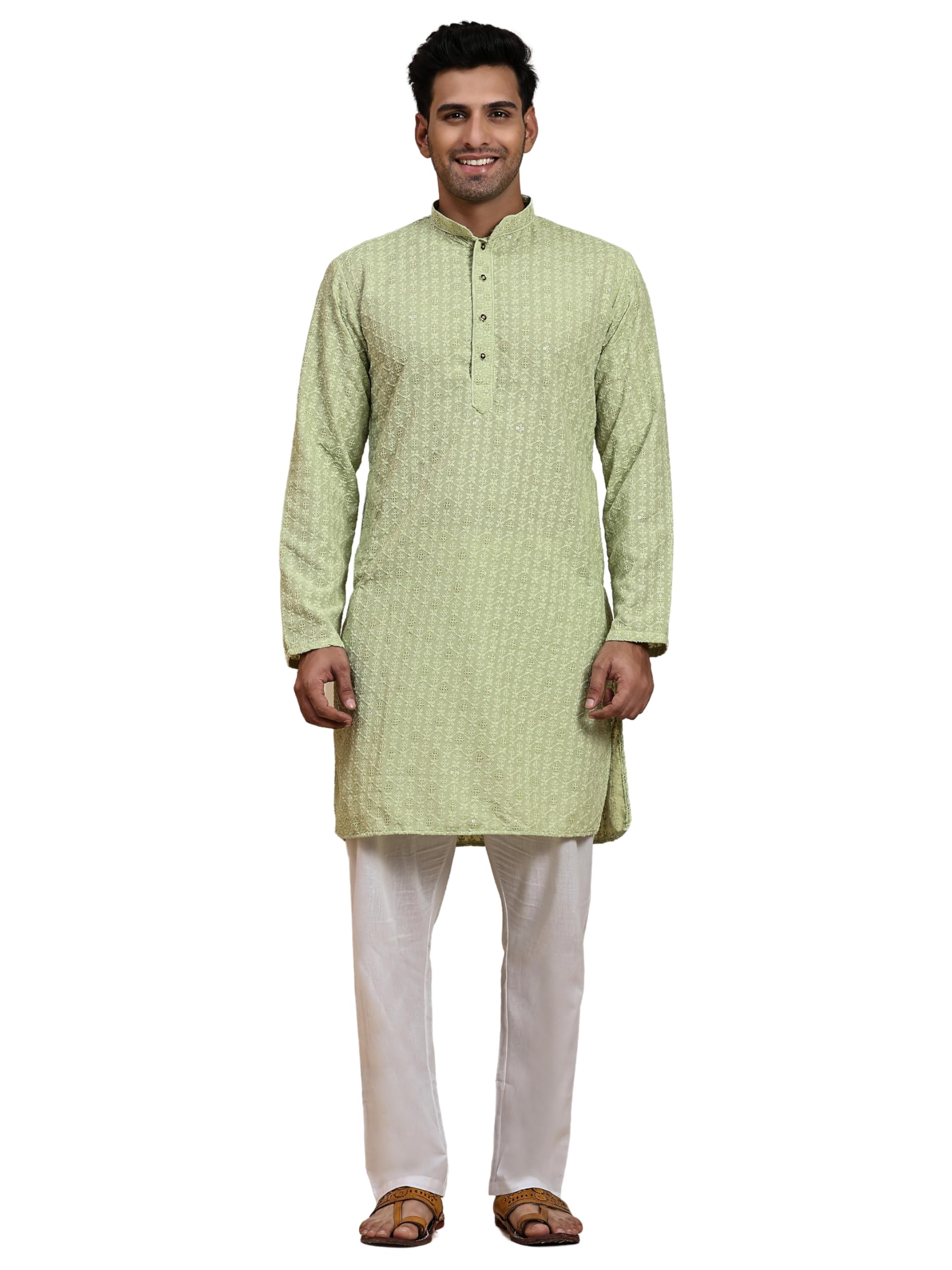 Pro-Ethic Style Developer Mens Indian Traditional Cotton Kurta Sets, Men Kurta Set Indian Wedding Dress (A-117)