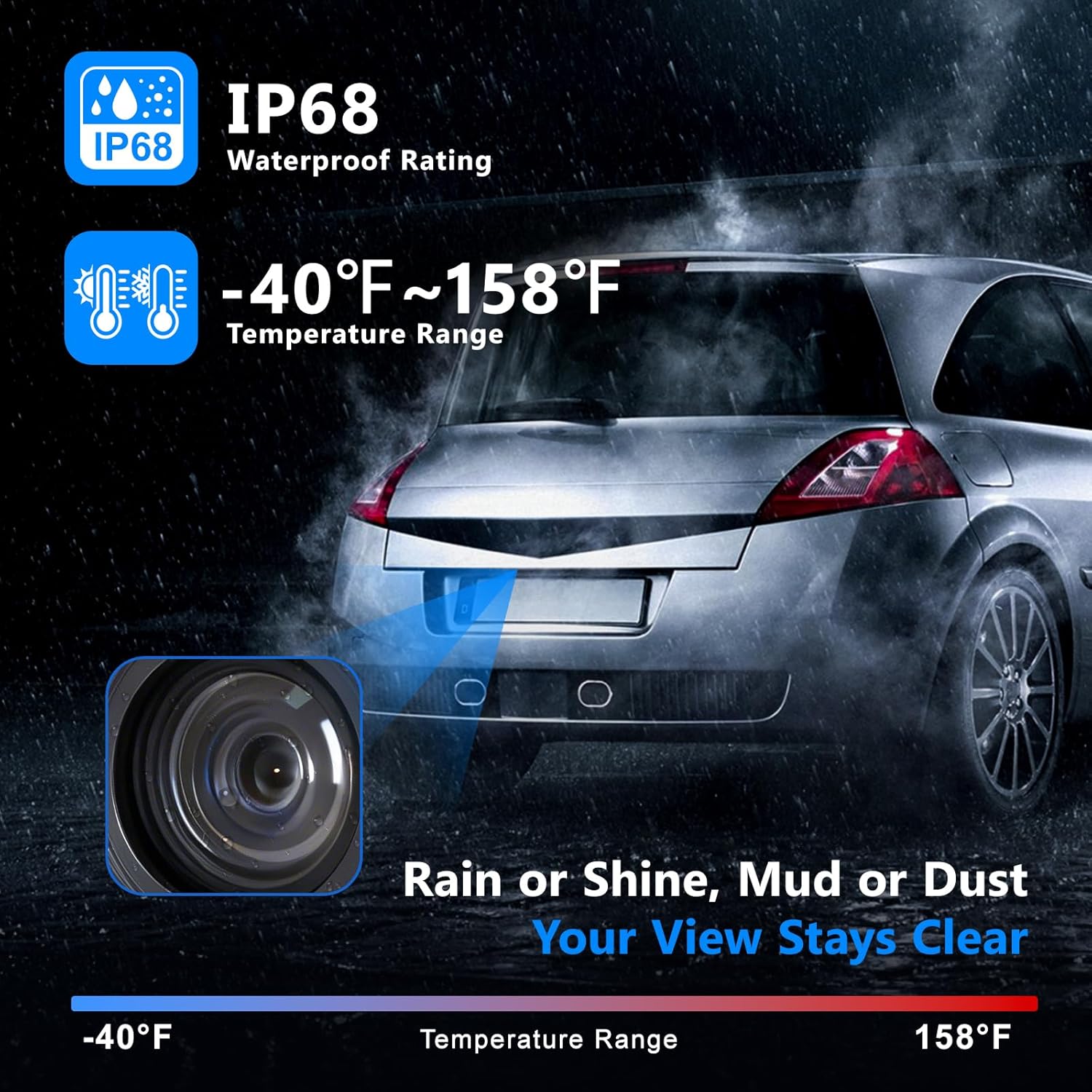 Rear View Backup Camera Compatible with Ford Explorer 2011 2012 2013 2014 2015 Reverse Park Assist Camera Replace EB5Z-19G490-A BB5Z-19G490-A