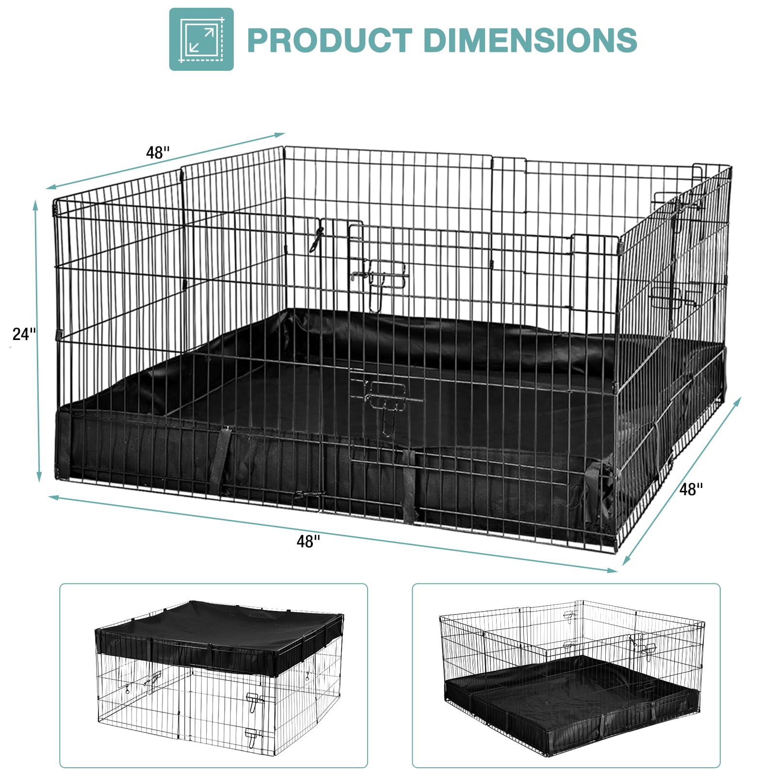 Rabbit Playpen - Small Animal Cage -6
