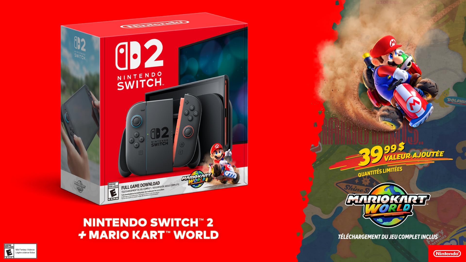 Nintendo Switch™ 2 + Mario Kart™ World Bundle: Nintendo Switch 2