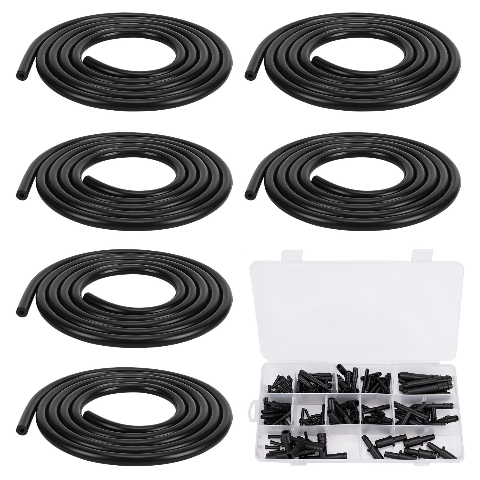Kit Tubo Flessibile in Silicone per Vuoto, 6 Tubi Aspirazione 2M