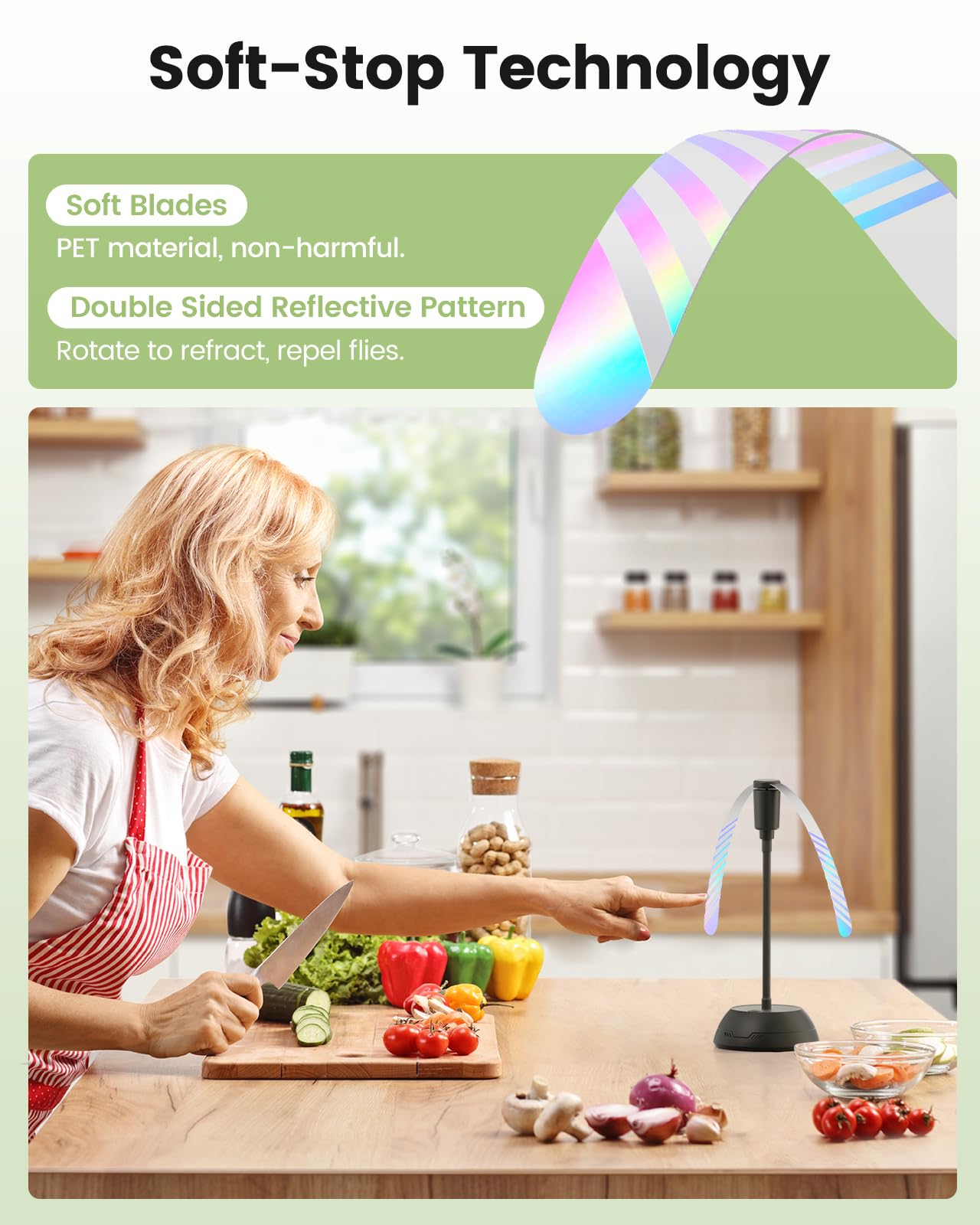 Paquete de 4 ventiladores de alimentos para mesa, alimentado por pilas AA, ventilador portátil con cuello de cisne flexible y cuchillas suaves, ventilador de mesa sin sonido para barbacoa 4