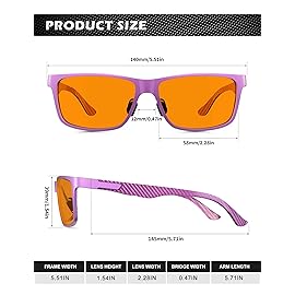 ANYLUV Blue Light Blocking Glasses Men Computer Gaming Glasses Lightweight Al-Mg Metal Anti Eyestrain Eye Protection