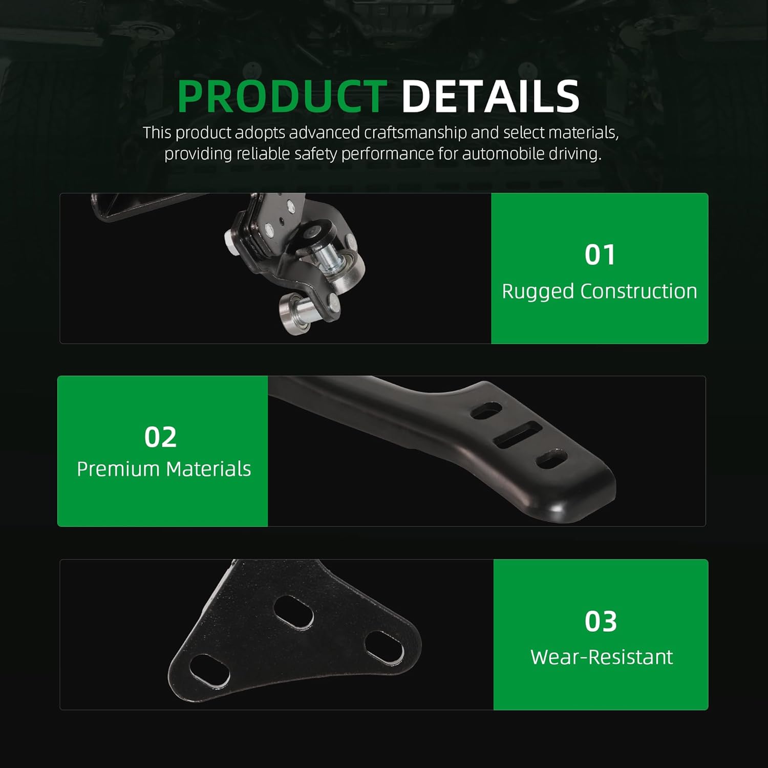 Sliding Door Roller Hinge Right Side Upper Middle Lower Set Fits for Ford Transit-150 250 350 350HD 2015 2016 2017 2018 2019 OE# BK3Z-1525028-A KK3Z1525028AA KK3Z1525028E (Set of 3)