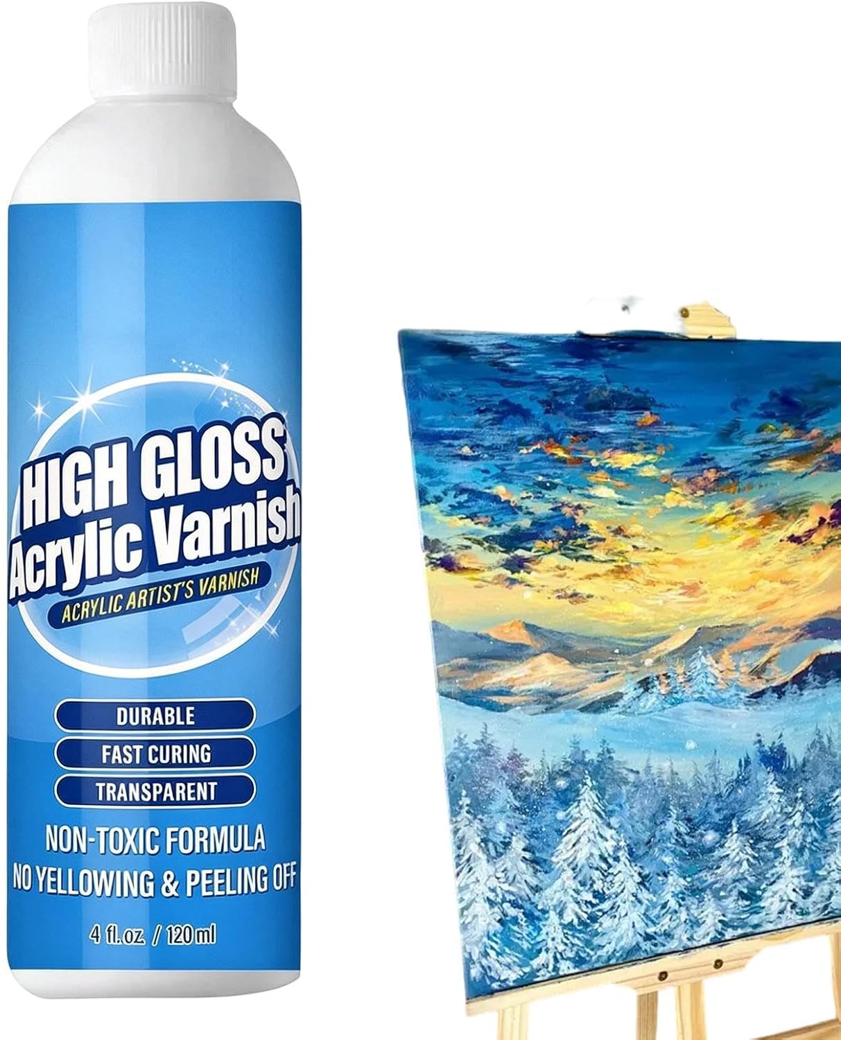 Acrylic Paint Varnish 120ml Fast Drying Non Yellowing