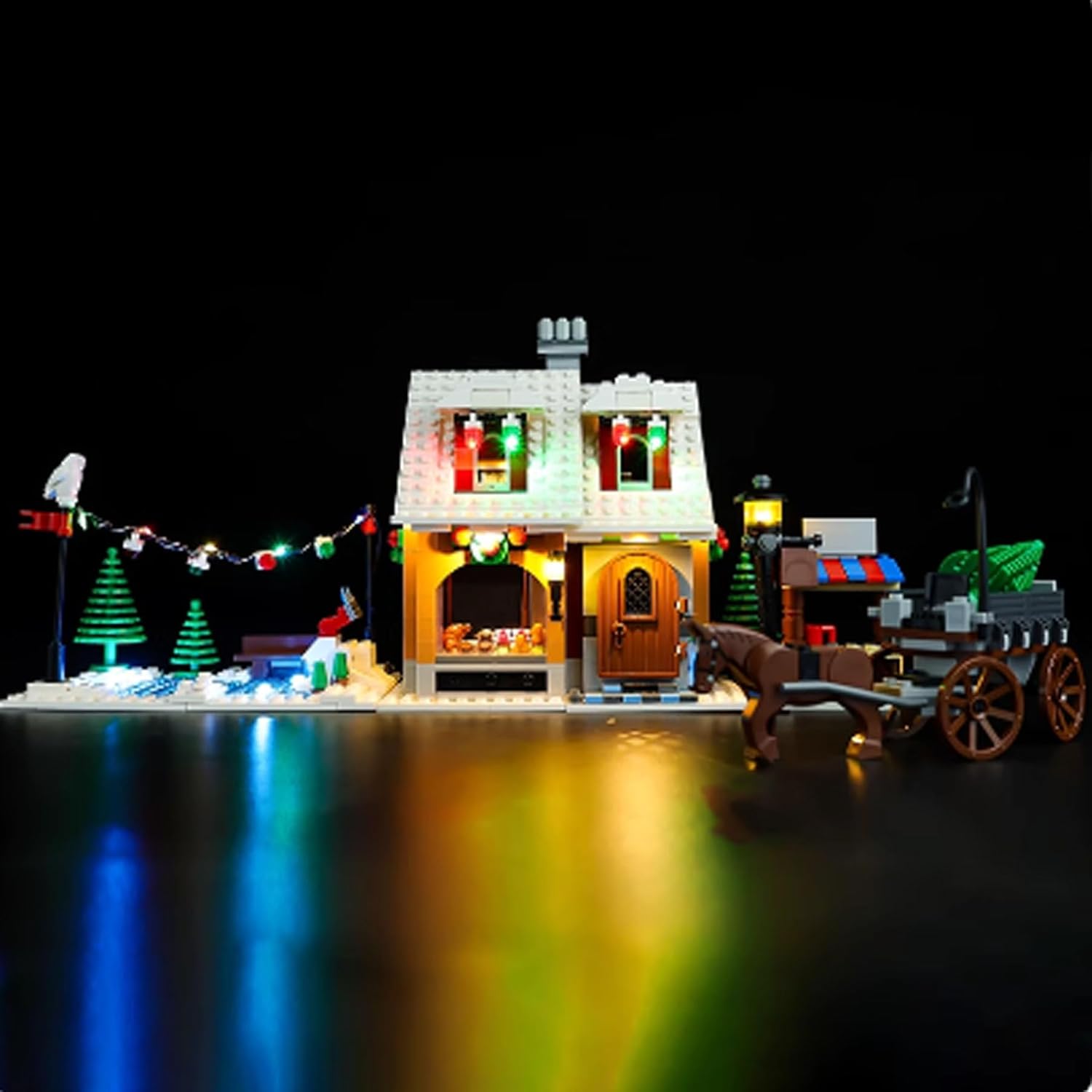 LED Lighting Kit Compatible with Lego 10216 Christmas Winter Bakery Series LED Light Set (Model Kit Not Included - Lighting Components Only) (Classic Model)