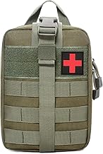 ARURA (LABEL) Medical Kit First Aid Pack Survival Emergency Medicine Waist Bag Molle Kit Rescue Equipment Kit (No (Multicolor)