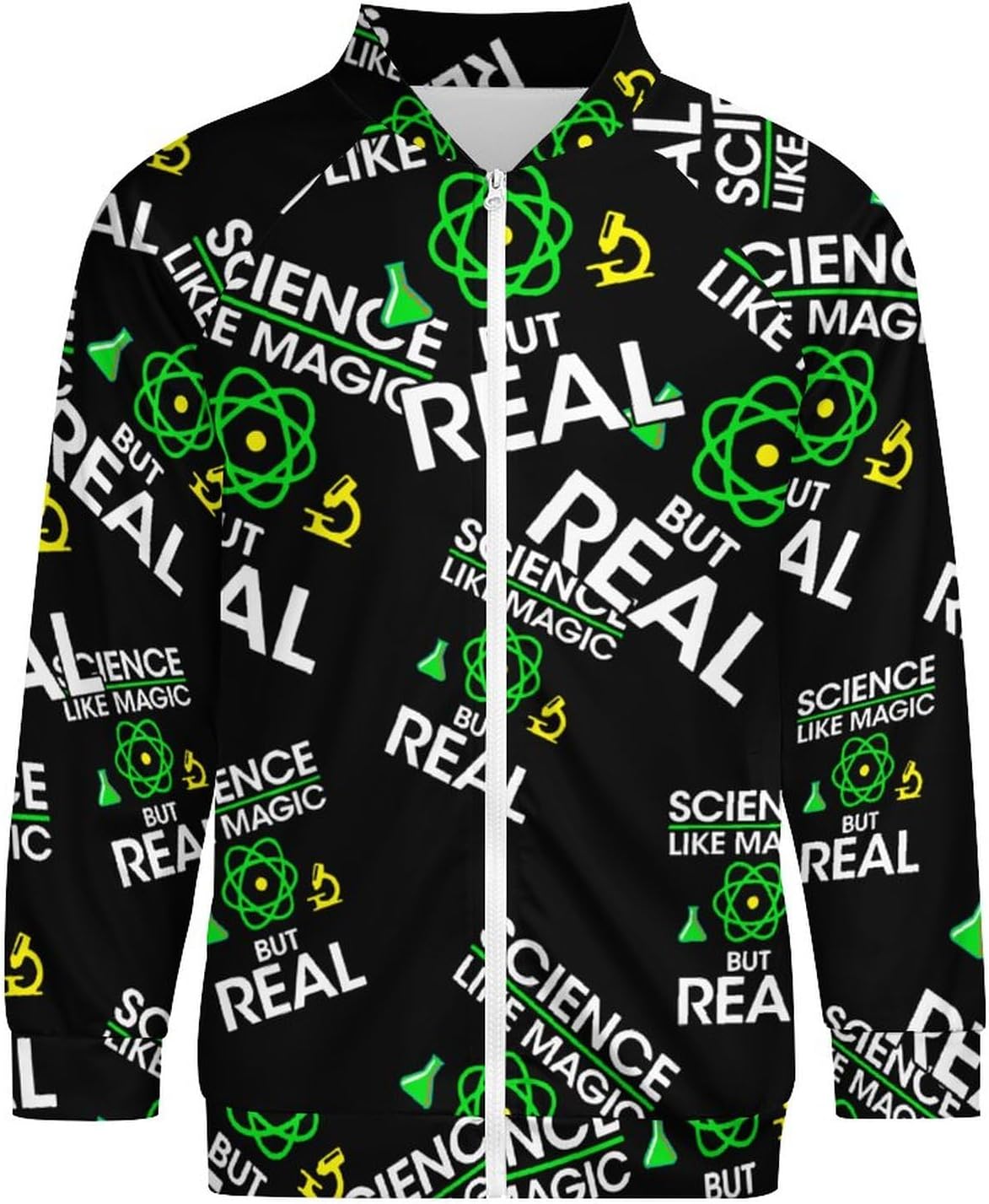 Science Like Magic But Real Lightweight Bomber Jacket Men Golf Fashion ...